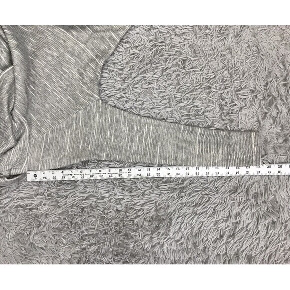 Anthropologie Dolan Grey Ribbed Off‎ Shoulder Long Sleeve Knit Top XS - Picture 8 of 8